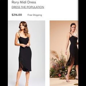 dress the population rory midi dress
